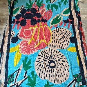 Zara Colorful Scarf/Wrap Raw Hem